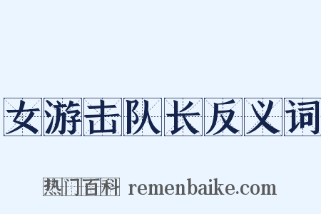 女游击队长反义词是什么意思的图片